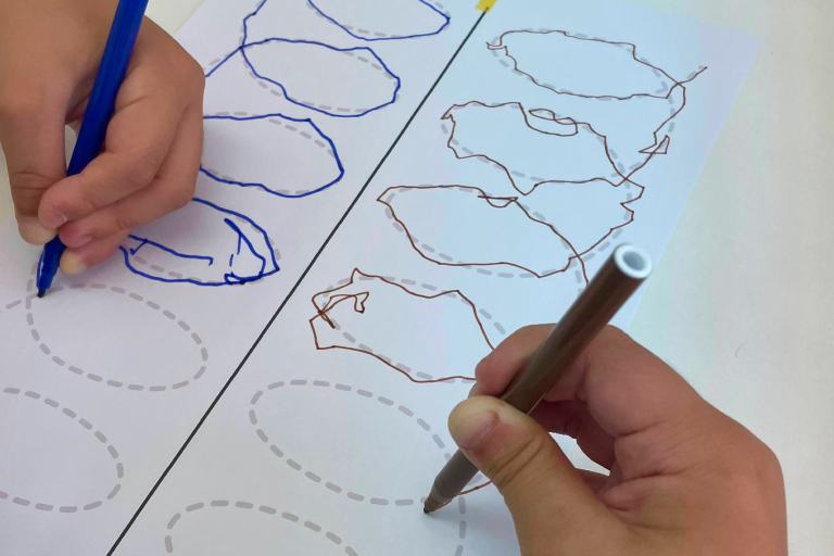 ビジョントレーニングの様子